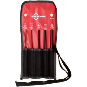 Mayhew Pro 62065 5Piece Pin Punch Set with Extra Long Pin Lengths