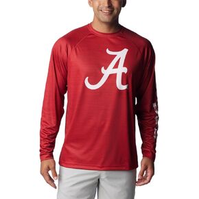 Columbia Men's Collegiate Terminal Tackle Heather Long Sleeve Shirt