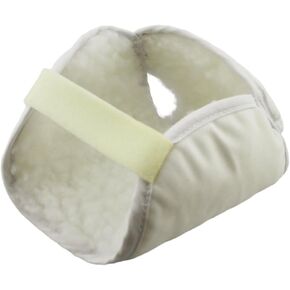 ObboMed® MB-6910 Synthetic Sheepskin Fleece Padded Heel Protector with Hook and Loop Closure for Secure and Tight Fit