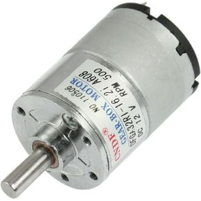 uxcell DC 12V 50mA 500RPM 0.3Kg-cm High Torque D-Shaft Permanent Magnetic Gear Motor