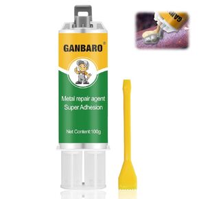 Metal Repair Glue 3.5Fl Oz Casting Repair Glue High Temperature Resistant Liquid Metal Welding Filler for Metal, Plastics, Ceramics (2)