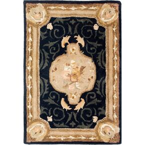 SAFAVIEH Empire Collection 2' x 3' Assorted EM414B Handmade Traditional European Premium Wool Accent Rug