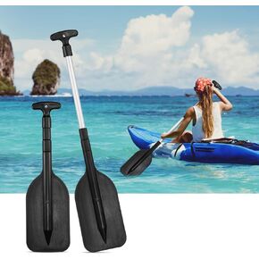 BESPORTBLE Canoe Paddles Kayak Paddles- Extendable Paddles Boat Oars for Surfboard Inflatable Boats Rowing Boats for Adults Kids ( Yellow ) 1 Pair