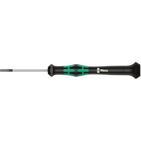 Wera 05117994001 Kraftform Micro 2035 Slotted Electronics Precision Screwdriver, 2.5mm Head, 50mm Blade Length