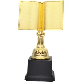 Abaodam Gold Award Trophy Cups Reading Book Star Trophy Reading Competition Award Trophy First Place Winner Award Trophies Reading Appreciation Winning Prizes Props