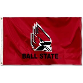 Ball State Cardinals New Logo Flag
