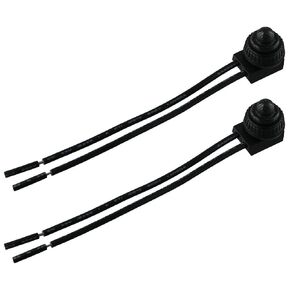 2PCS 12V ON/Off Push Button Switch,Outdoor Lighting Pushbutton Switches,Momentary Toggle Switch for Auto Car Truck Boat