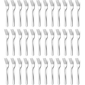 BEWOS 36 Pieces Dinner Forks Set, 8.2-Inch Forks Stainless Steel Silverware, Flatware Forks, Salad Forks, Table Forks, Mirror Polished, Dishwasher Safe, Forks Use for Home, Kitchen or Restaurant