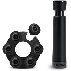 Wine Vacuum Pump Wine Preserver with 3 Reusable Bottle Stopper Vacuum Seals, for Wine Preservation and Storage