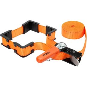 Pony Jorgensen 1215 Adjustable Band Clamp for Woodworking and Framing, 15-Foot Strap, Self-locking Ratcheting Handle