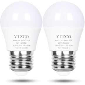 A15 Refrigerator Light Bulb 4W 40Watt Equivalent 120v Appliance Bulbs Fridge Freezer Led Bulbs Waterproof Daylight White 2 Pack