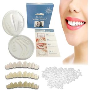 Fake Tooth Repair Kits for Filling The Missing Broken Tooth and Gaps-Moldable Fake Teeth and Thermal Beads Replacement Kits