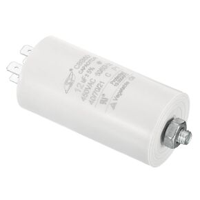 PATIKIL CBB60 12uF Running Capacitor, AC 450V 4 Pins 50/60Hz Cylinder Bottom with Screw 65x34mm for Air Compressor,Cleaning Machine Motor Star