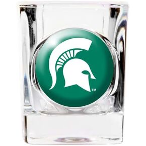 Great American Products Michigan State Spartans 2oz. Logo Square Shot Glass