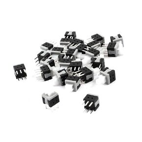 uxcell 25Pcs 6 Pin 5.8mmx5.8mm Self-Locking DPDT Mini Push Button Switch