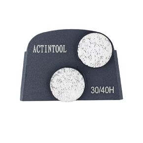 Two Button Seg Concrete Surface Preparation Diamond Grinding Metal Disc for Lavina Floor Grinder (pack of 3)
