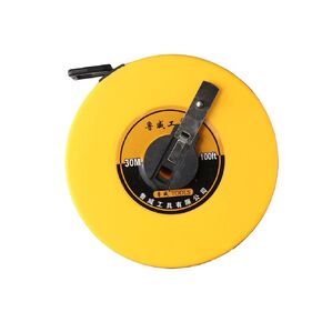 100ft/ 30m Long Fiberglass Tape Measure with ABS Case, Double Face Printing for Surveying, Sports, Logging