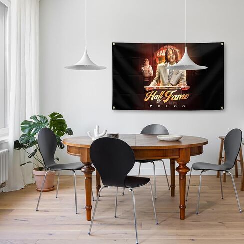 Generic Rapper Polo Music Album Cover Black G Tapestries 3×5FT Gym Bedroom Study Wall Decoration, Colourful in Saudi Arabia
