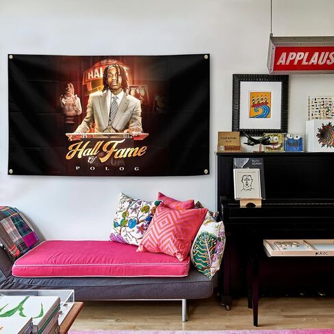 Generic Rapper Polo Music Album Cover Black G Tapestries 3×5FT Gym Bedroom Study Wall Decoration, Colourful in Saudi Arabia