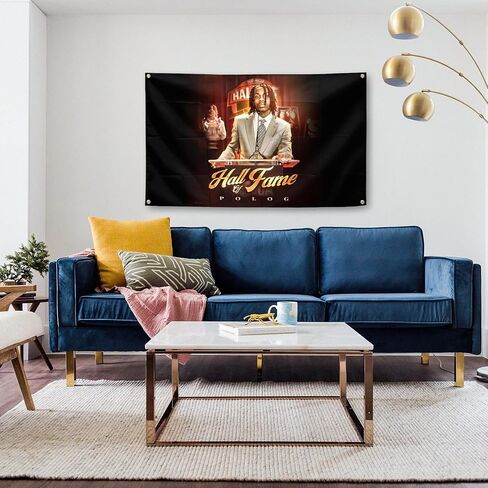 Generic Rapper Polo Music Album Cover Black G Tapestries 3×5FT Gym Bedroom Study Wall Decoration, Colourful in Saudi Arabia