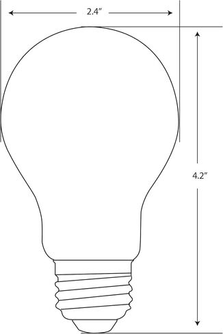 لمبة إضاءة LED A19 كهربائية من Feit، ما يعادل 60 وات، قابلة للتعتيم، 800 لومن، قاعدة E26 متوسطة، ضوء نهاري 5000 كلفن، 90 CRI، مصابيح إضاءة زجاجية قياسية 8.8 وات، عمر 13 عامًا، A1960/950CA/FIL/4، 4 عبوات in Saudi Arabia
