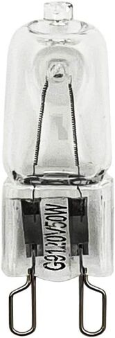 لمبة هالوجين Vstar® G9، قاعدة هالوجين G9 بقدرة 50 وات 120 فولت، 2700 كلفن، قابلة لتعديل الضوء، عبوة من 10 قطع in Kuwait