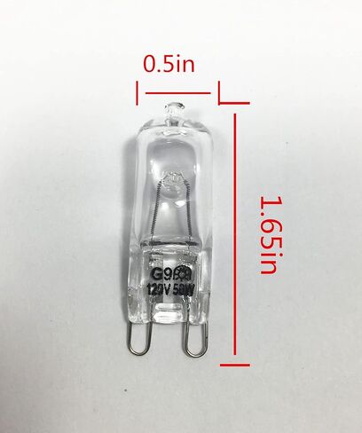 لمبة هالوجين Vstar® G9، قاعدة هالوجين G9 بقدرة 50 وات 120 فولت، 2700 كلفن، قابلة لتعديل الضوء، عبوة من 10 قطع in Kuwait