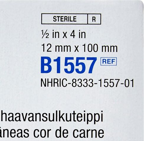 3M Steri-Strip Blend Skin Closures (غير معززة) - 1/2 بوصة × 4 بوصة - 6 أشرطة مغلف - - صندوق مكون من 50 قطعة in Saudi Arabia
