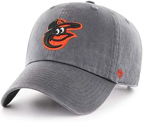 47 MLB Dark Gray Clean Up Adjustable Hat, Adult One Size Fits All (Baltimore Orioles Dark Gray) in Saudi Arabia