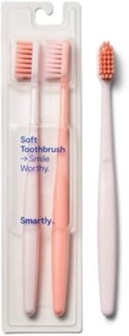 Manual Toothbrush - Smartly- Soft 6 Pack (Pink) in Kuwait