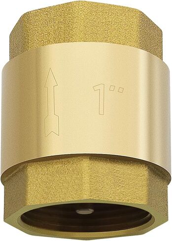 1 Inch Check Valve Brass Vertical Check Valve Non Return Check Valve Check Control Valve for Pump Fountain Washing Machine Garden Rain Butts Barrel in Saudi Arabia