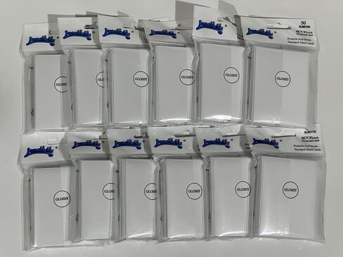 White Gloss Card Sleeves for MTG, 600 Pieces Perfect Fit Standard Card Sleeves for Trading Card Sports Cards Baseball Cards TCG Magic, Card Protector for Mini Photo, Sturdy and Nice Shuffling in Kuwait