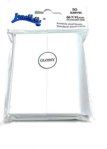 White Gloss Card Sleeves for MTG, 600 Pieces Perfect Fit Standard Card Sleeves for Trading Card Sports Cards Baseball Cards TCG Magic, Card Protector for Mini Photo, Sturdy and Nice Shuffling in Kuwait