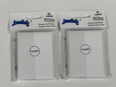 White Gloss Card Sleeves for MTG, 600 Pieces Perfect Fit Standard Card Sleeves for Trading Card Sports Cards Baseball Cards TCG Magic, Card Protector for Mini Photo, Sturdy and Nice Shuffling in Kuwait