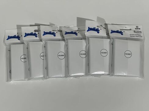 White Gloss Card Sleeves for MTG, 600 Pieces Perfect Fit Standard Card Sleeves for Trading Card Sports Cards Baseball Cards TCG Magic, Card Protector for Mini Photo, Sturdy and Nice Shuffling in Kuwait