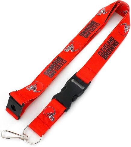 Aminco NFL Cleveland Browns LanyardTeam Color Orange, Team Colors, One Size in Saudi Arabia