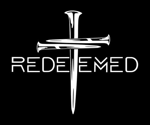 Redeemed Nail Cross NOK Decal Vinyl Sticker |Cars Trucks Vans Walls Laptop| Black |5.5 x 4.7 in|NOK1930 in Kuwait