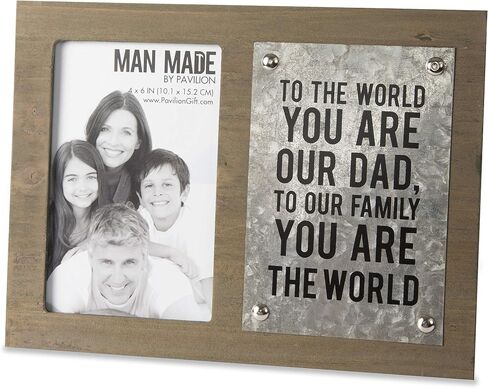 Pavilion - Best Dad Ever - 4" x 6" Horizontal Picture Frame Photo Holder Desktop Decoration Daddy Dada Stepdad Father-In Law Gift Present in Saudi Arabia