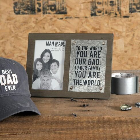 Pavilion - Best Dad Ever - 4" x 6" Horizontal Picture Frame Photo Holder Desktop Decoration Daddy Dada Stepdad Father-In Law Gift Present in Saudi Arabia