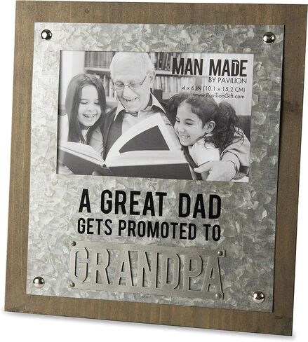 Pavilion - Best Dad Ever - 4" x 6" Horizontal Picture Frame Photo Holder Desktop Decoration Daddy Dada Stepdad Father-In Law Gift Present in Saudi Arabia