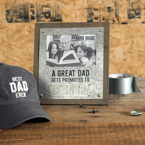 Pavilion - Best Dad Ever - 4" x 6" Horizontal Picture Frame Photo Holder Desktop Decoration Daddy Dada Stepdad Father-In Law Gift Present in Saudi Arabia