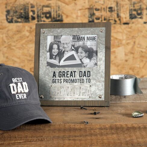 Pavilion - Best Dad Ever - 4" x 6" Horizontal Picture Frame Photo Holder Desktop Decoration Daddy Dada Stepdad Father-In Law Gift Present in Saudi Arabia