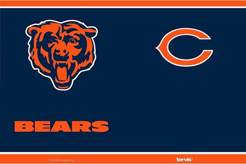 كوب Tervis ذو الجدران الثلاثية NFL Chicago Bears المعزول يحافظ على المشروبات باردة وساخنة، 30oz - الفولاذ المقاوم للصدأ، Touchdown in Kuwait