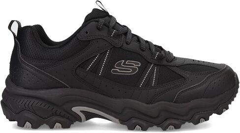 Skechers Men's, Stamina at - Upper Stitch Hiking Shoe - Wide Width Black/Black in Saudi Arabia