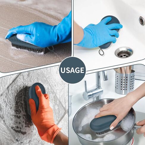 Sibba Laundry Brush, Soft Scrub Brush, Clothes Shoes Cleaning Brush, Easy to Grip Household Cleaning Brushes Tool for Bathtubs with Countertops in Saudi Arabia