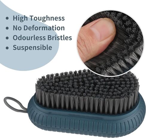 Sibba Laundry Brush, Soft Scrub Brush, Clothes Shoes Cleaning Brush, Easy to Grip Household Cleaning Brushes Tool for Bathtubs with Countertops in Saudi Arabia