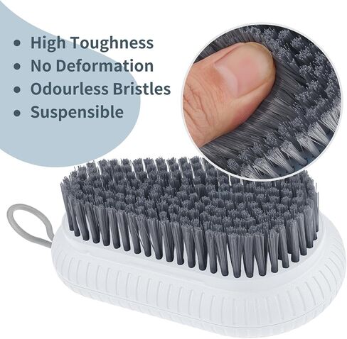 Sibba Laundry Brush, Soft Scrub Brush, Clothes Shoes Cleaning Brush, Easy to Grip Household Cleaning Brushes Tool for Bathtubs with Countertops in Saudi Arabia