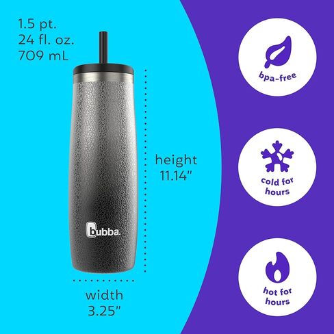 زجاجة مياه من الفولاذ المقاوم للصدأ من بوبا راديانت، 24 أونصة، باللون الأزرق المخضر in Kuwait