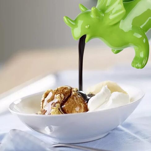 Vencer Gravy Boat Funny Novelty Stegosaurus Gravy Sauce Boat,For Broth,Milk,Salad Dressings,Creamer,Avocado Green,VHG-002G in Saudi Arabia