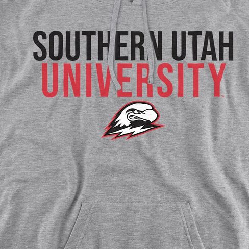 LOGOVISION Southern Utah University Official Stacked Unisex Adult Pull-Over Hoodie in Saudi Arabia